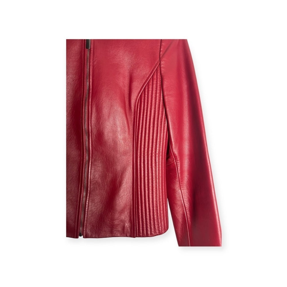 Artifacts - Cherry Leather Jacket - Chic - Elevated - Date Night - Size XS