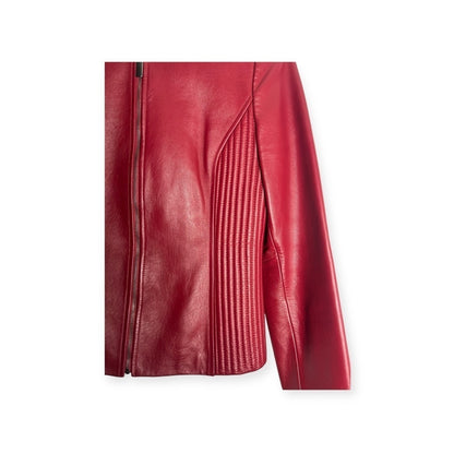 Artifacts - Cherry Leather Jacket - Chic - Elevated - Date Night - Size XS
