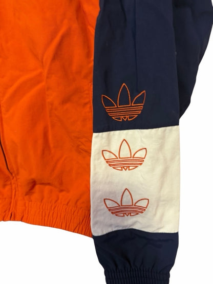 adidas Women's Navy & Orange Colorblock Bomber Jacket