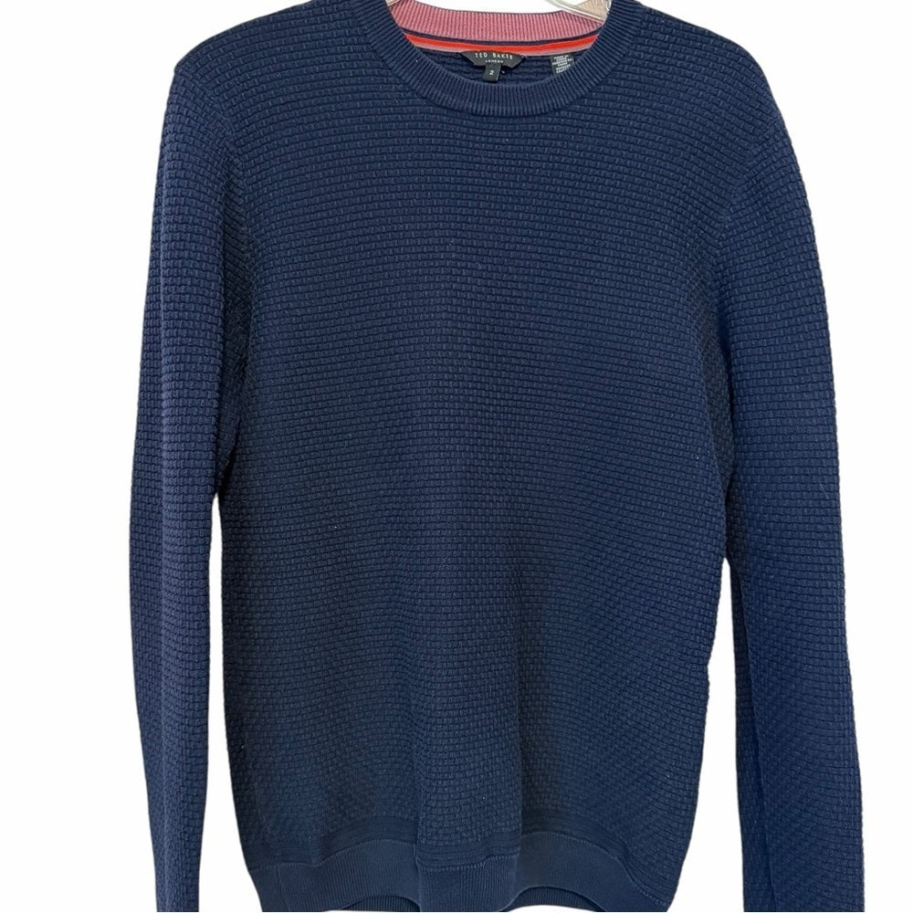 Ted Baker Dark Blue Crewneck Sweater - Size M