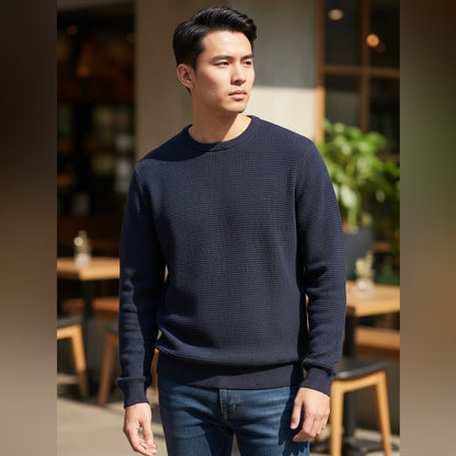 Ted Baker Dark Blue Crewneck Sweater - Size M
