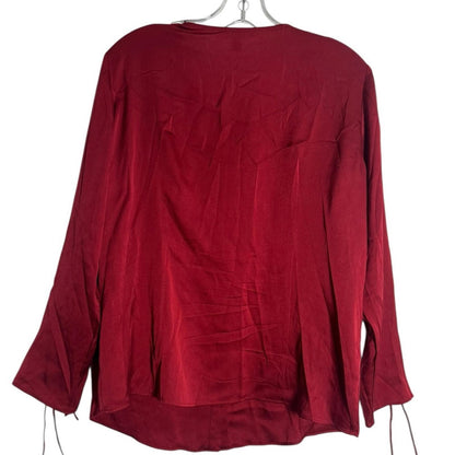 HUGO BOSS Rich Red Silk Blouse