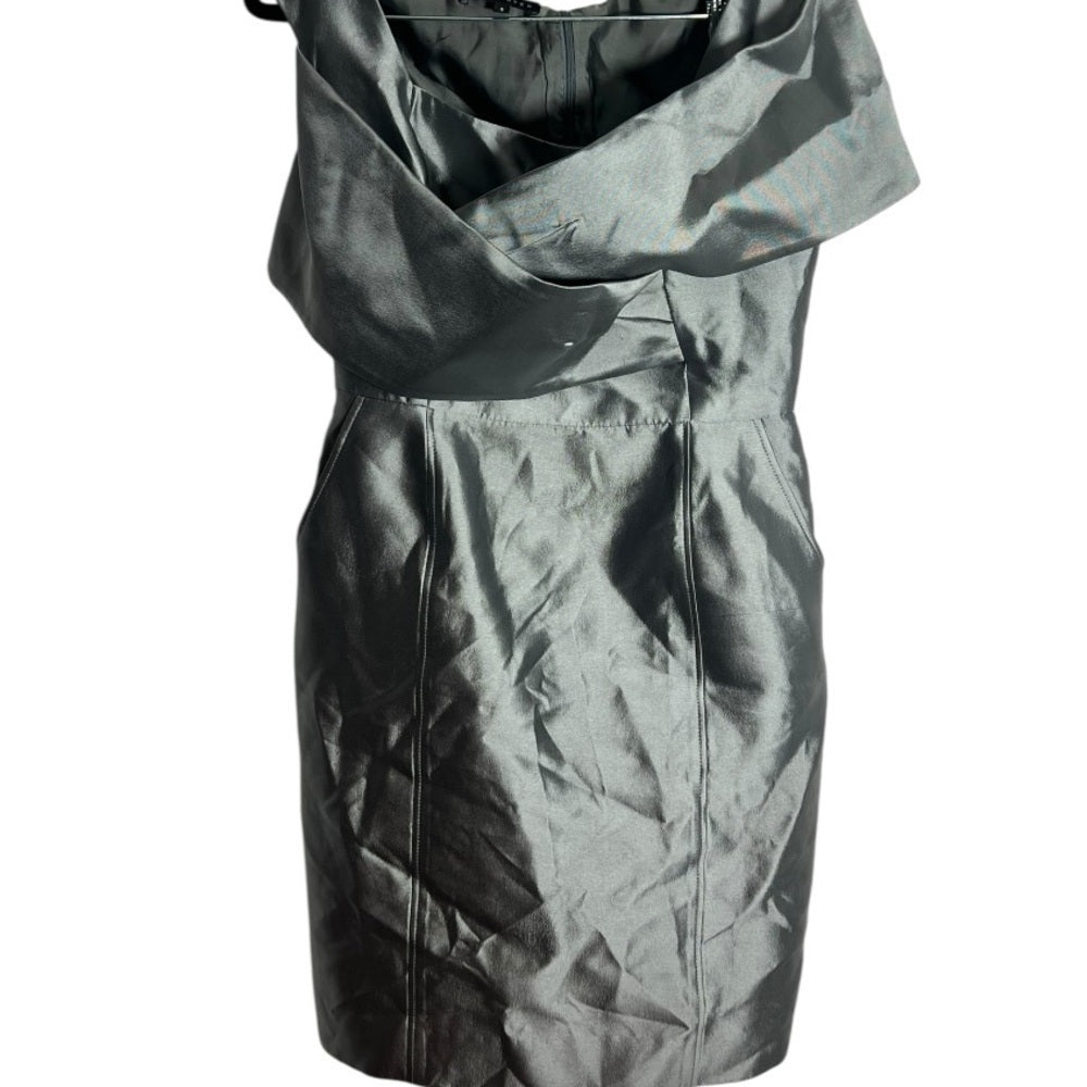 Ross Mayer - Chic Strapless Metallic Dress - Formal Wear - Elegant - Size 8