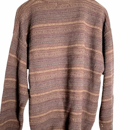Holt Renfrew - Men's Multicolor Crewneck Sweater - Virgin Wool - Size Medium