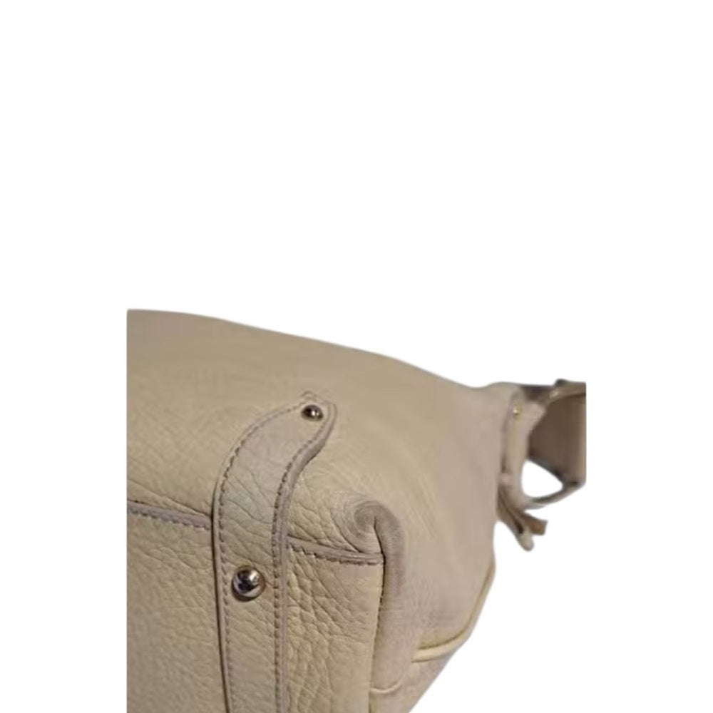 Dolce & Gabbana Cream Leather Women's Bag