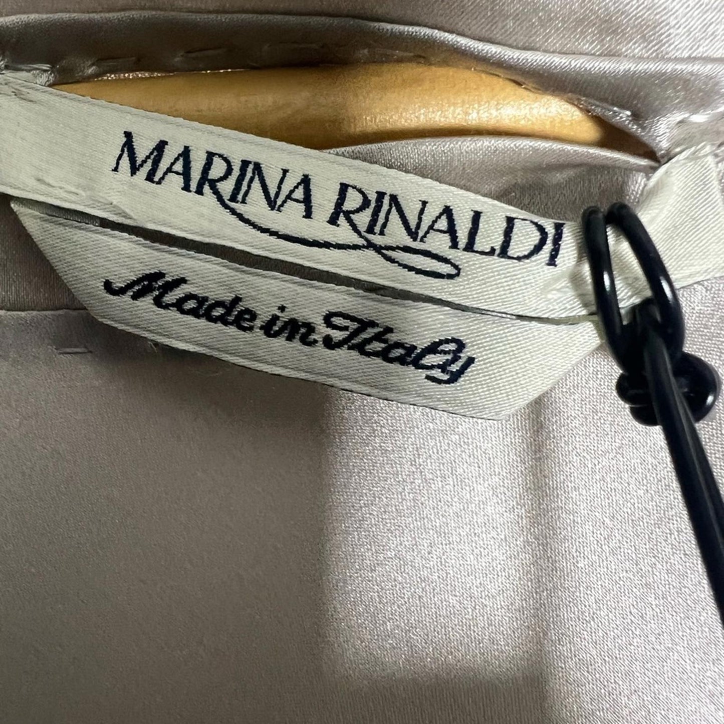 Marina Rinaldi Silver Silk Tunic