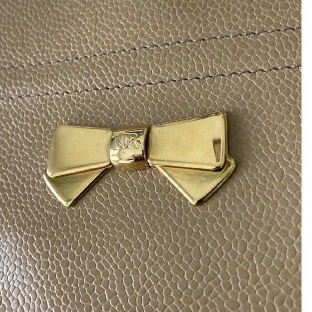 Nina Ricci Tan Shoulder Bag with Gold Chain