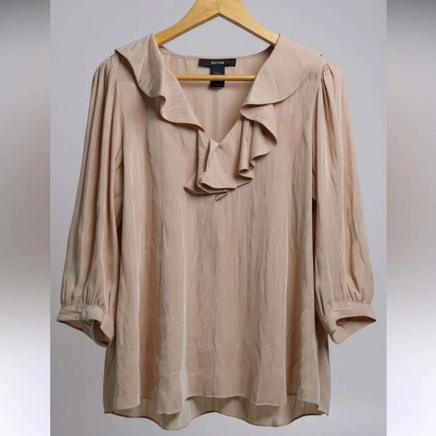 Smythe Light Pink Ruffle Blouse
