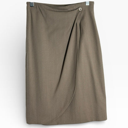 Giorgio Armani Taupe Pencil Skirt - Neutral - Office Wear - Size 8