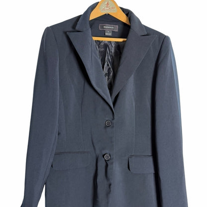 Isaac Mizrahi Black Women's Blazer - Elevated Office Workwear, Chic - Size 10