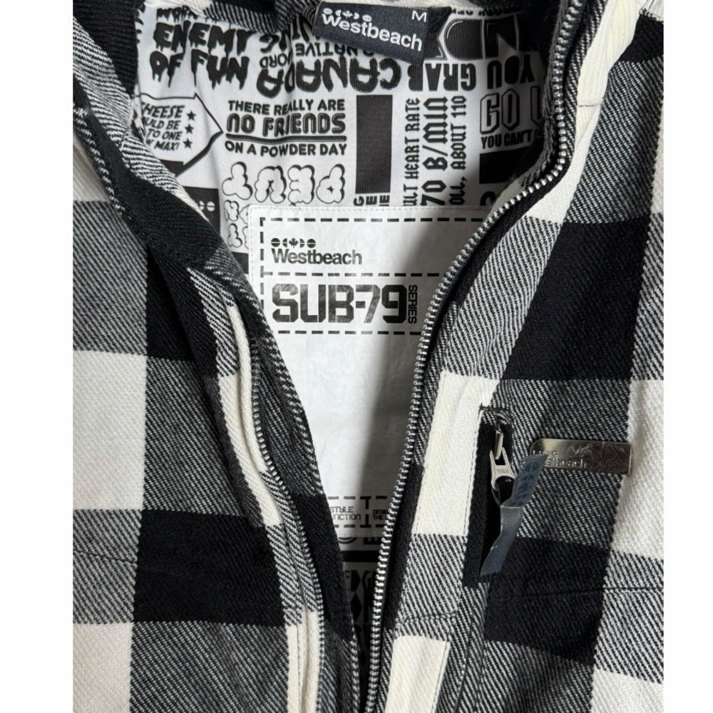 Westbeach - Ski Jacket - Black and White - Casual Streetwear - Size Medium
