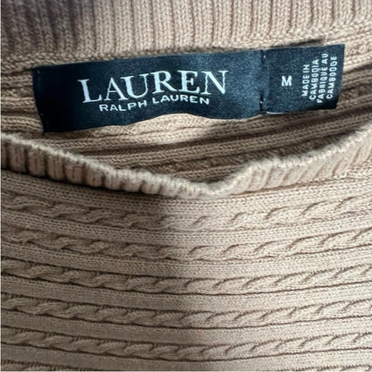 Ralph Lauren Gold Ribbed Sweater