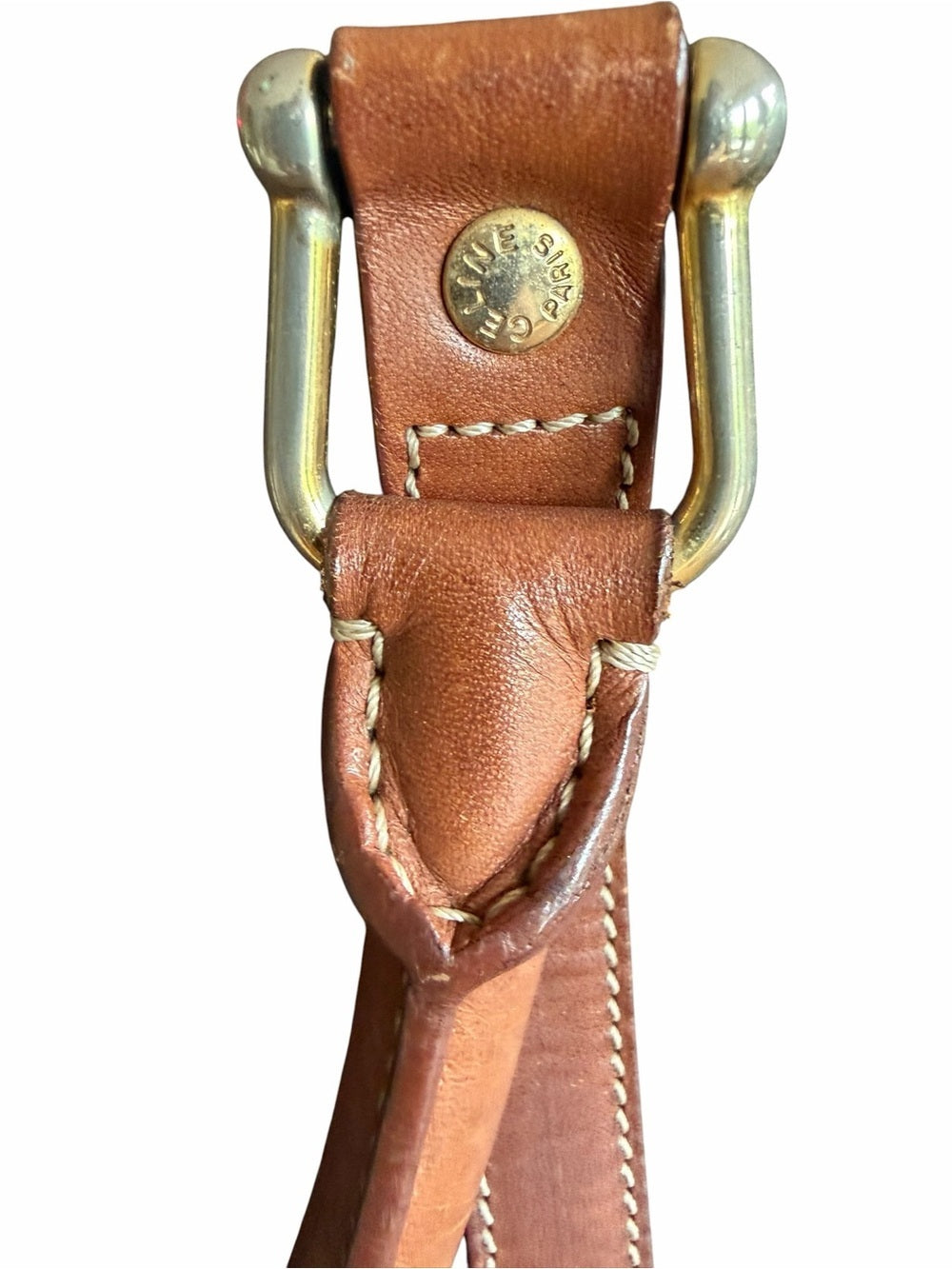 Celine Brown and Tan Monogram Boston Bag