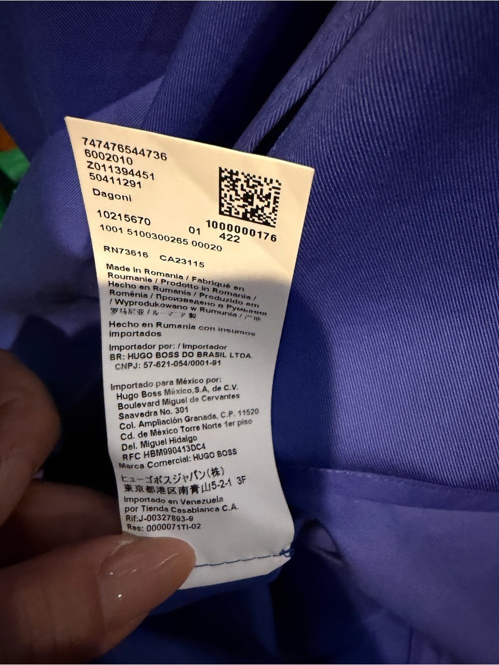 Hugo Boss Cobalt Blue Cross-Strap Belted Maxi Dress