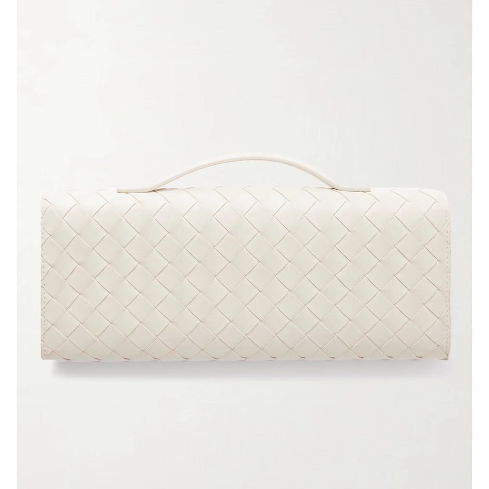 Few Moda - Elegant Cream Woven Wristlet Clutch - Date Night - Chic