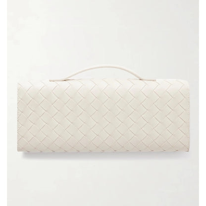 Few Moda - Elegant Cream Woven Wristlet Clutch - Date Night - Chic