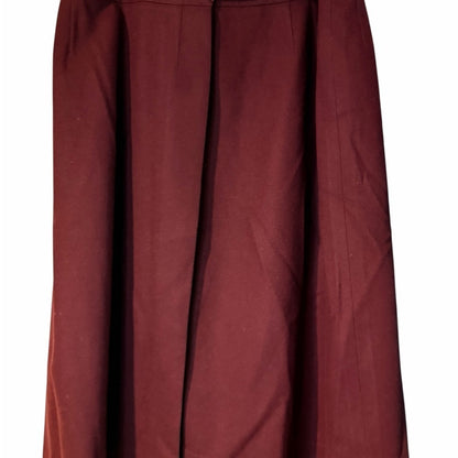 Holt Renfrew - Chic Wine Midi Skirt - Elegant Office Wear - Night Out - Size 10
