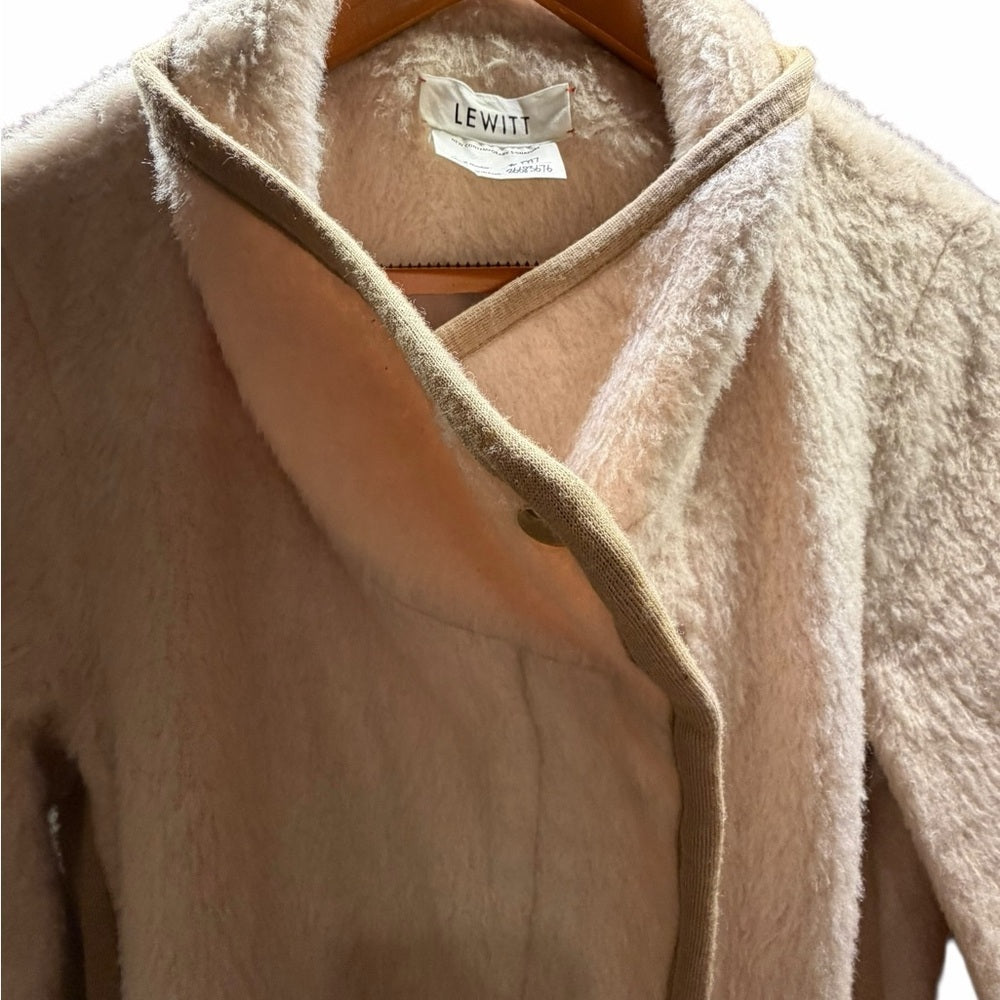 Lewit Beige Jacket for Women - Wool/Alpaca - Elevated Streetwear - Size S