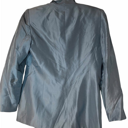 Lord & Taylor Sky Blue Women's Pantsuit - Silk - Workwear - Size 6