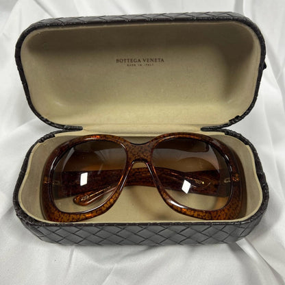 Bottega Veneta Brown Cat-Eye Sunglasses