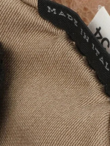 Miu Miu Taupe-Beige Leather Satchel with Gold Hardware