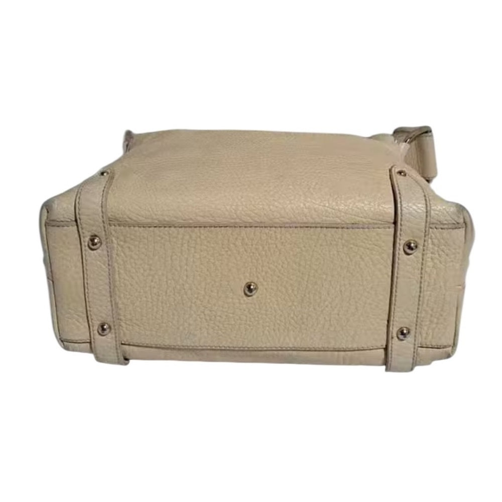 Dolce & Gabbana Cream Leather Women's Bag