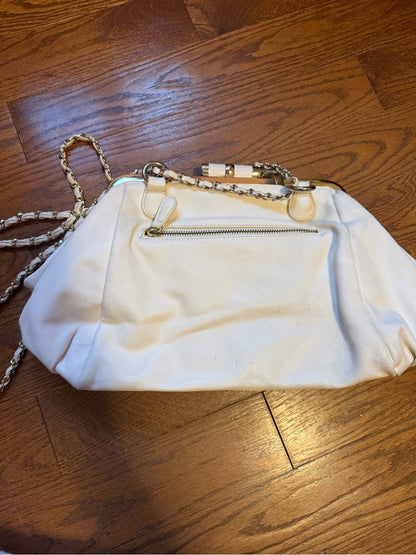 bebe Cream Chain-Handle Shoulder Bag