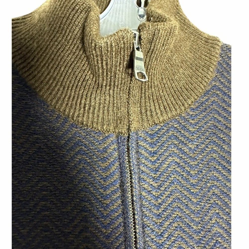 Banana Republic Men's Multicolor Zip-Up Sweater - Medium