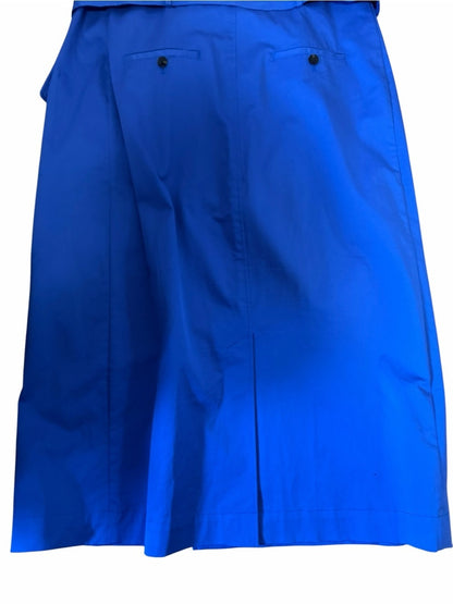 Hugo Boss Cobalt Blue Cross-Strap Belted Maxi Dress