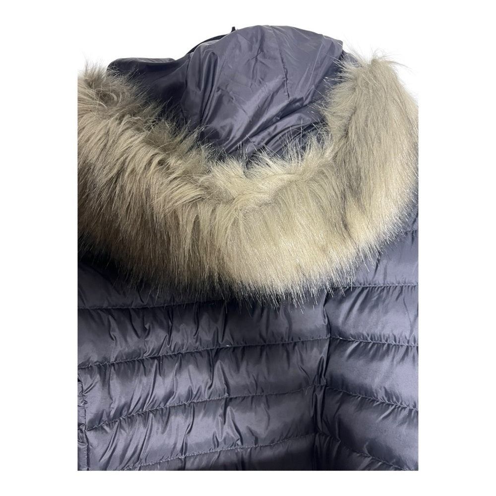 The North Face Women's Gray Belted Puffer Jacket - Winter Warm - Causal Size M
