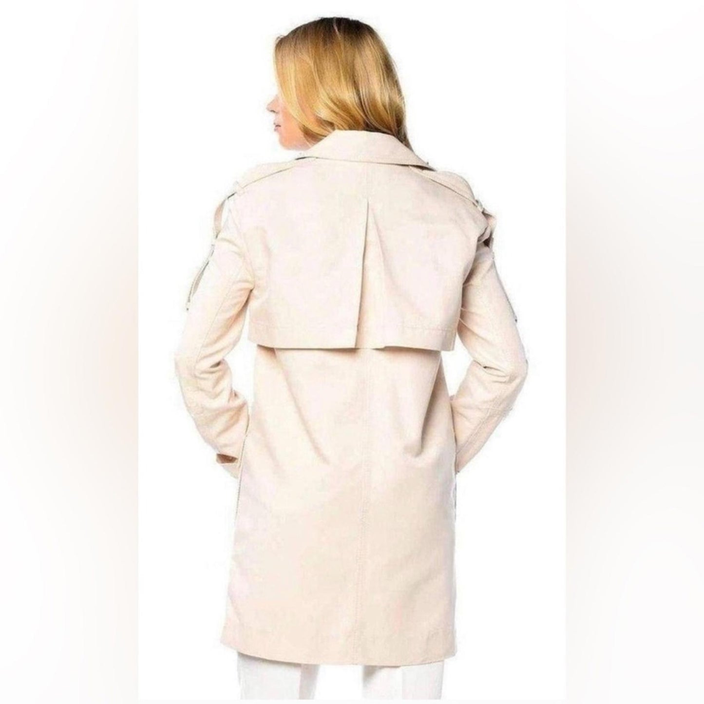 BCBGMaxAzria Cream Trench Coat -Runway Edition