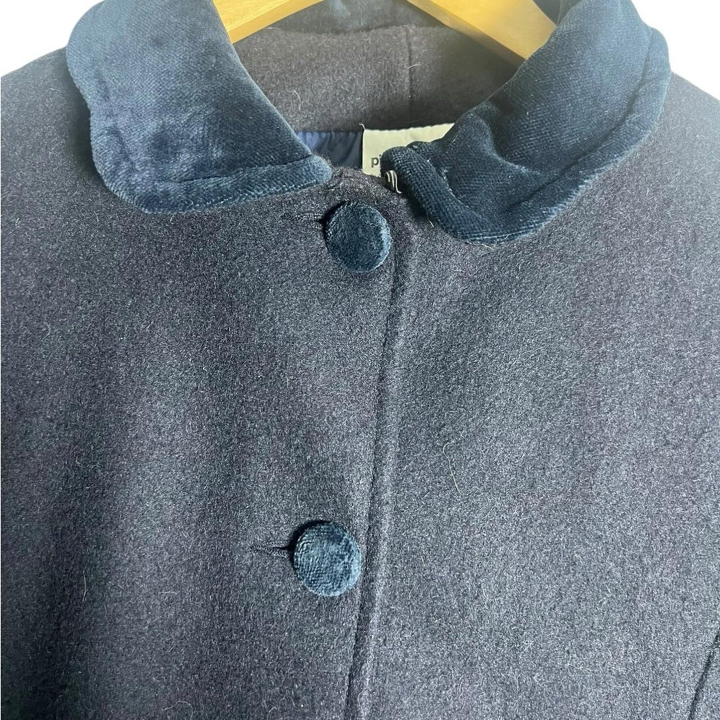 Pierre Cardin Paris - Navy Pea Coat - Size 12