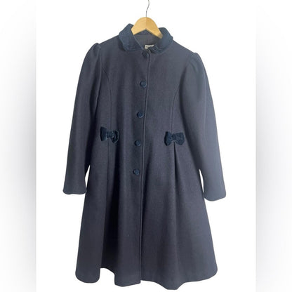 Pierre Cardin Paris - Navy Pea Coat - Size 12
