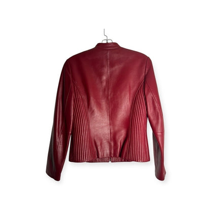 Artifacts - Cherry Leather Jacket - Chic - Elevated - Date Night - Size XS