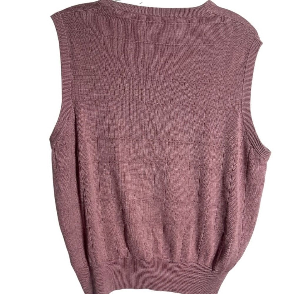 Alan Flusser V-Neck Mauve Sweater Vest