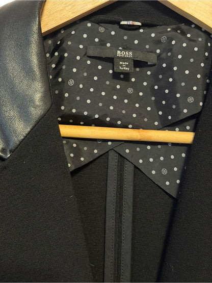 Boss Black Single-Button Blazer with Notched Lapel