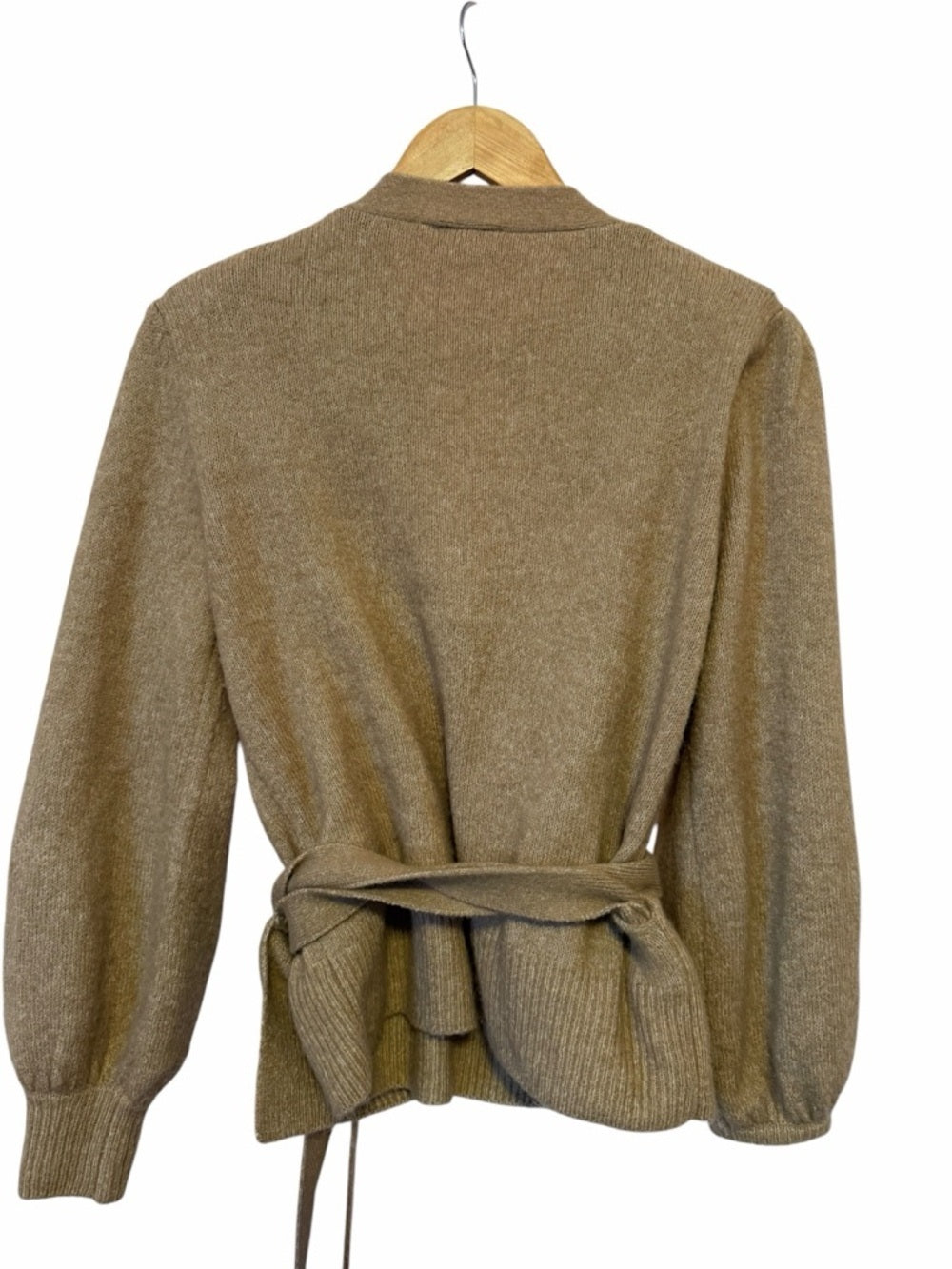 Belted Wrap Cardigan Sweater in Tan - Medium
Cozy chic