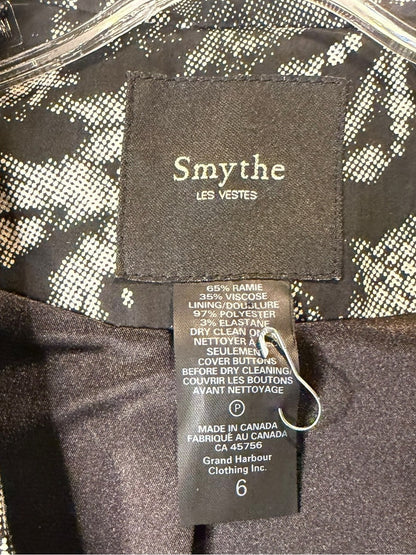 Smythe Black & White Snake-Print Blazer