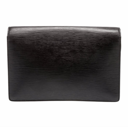 Louis Vuitton Black Clutch with Gold Accents
