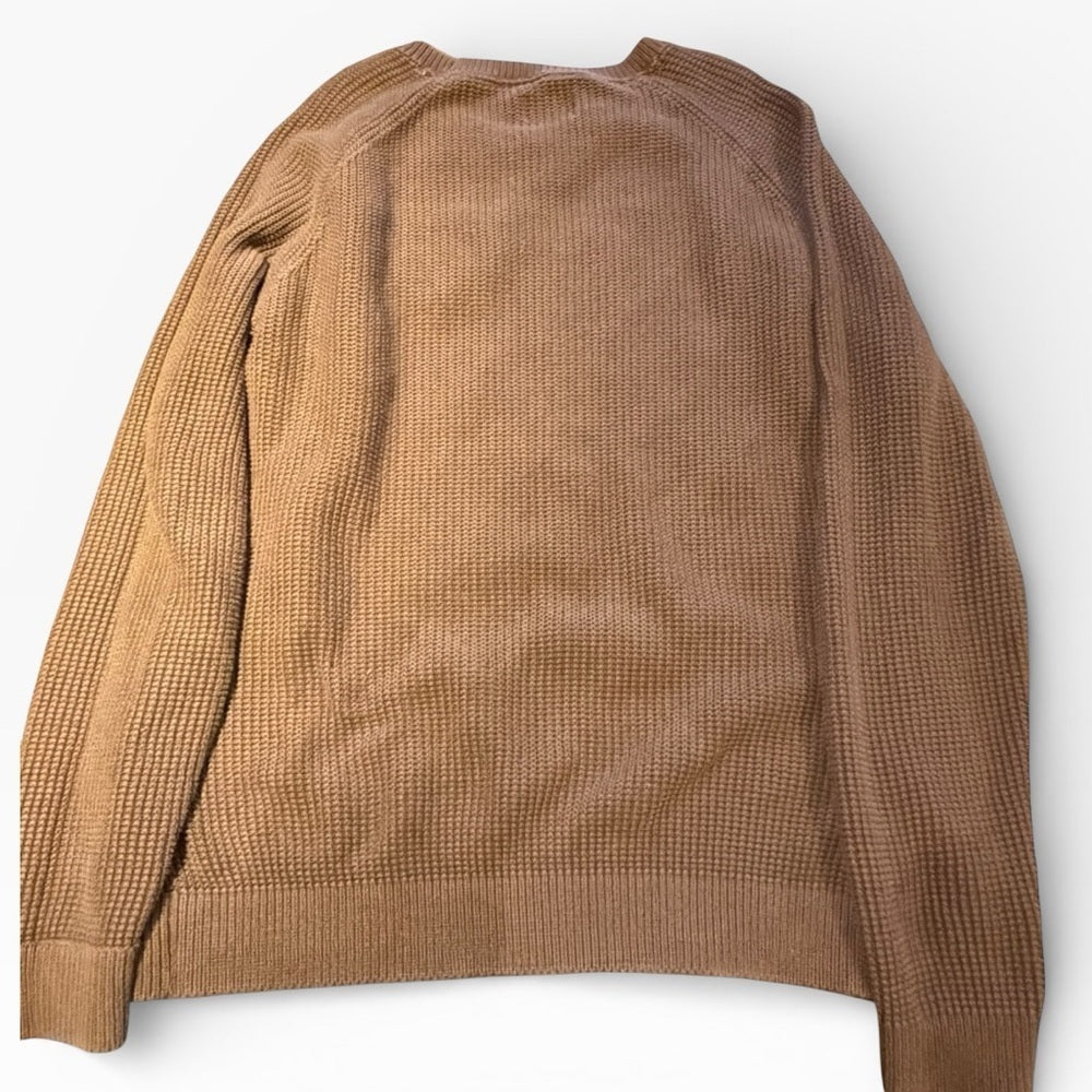 Selected Homme - Men's Cozy Brown Crewneck Sweater - Casual - Size L