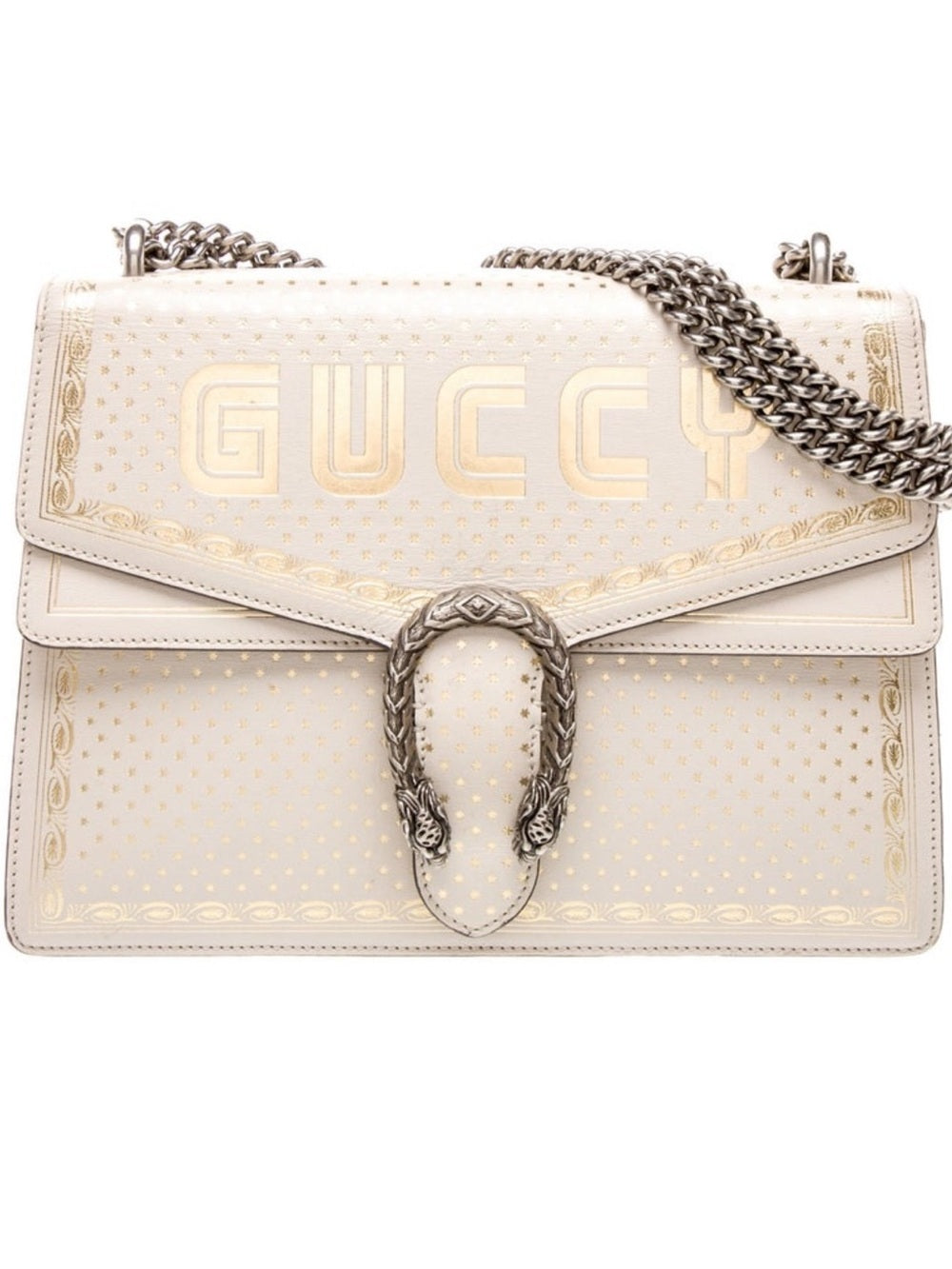 Gucci Leather Dionysus Shoulder Bag -
Silver Chain - Limited Edition Authentic