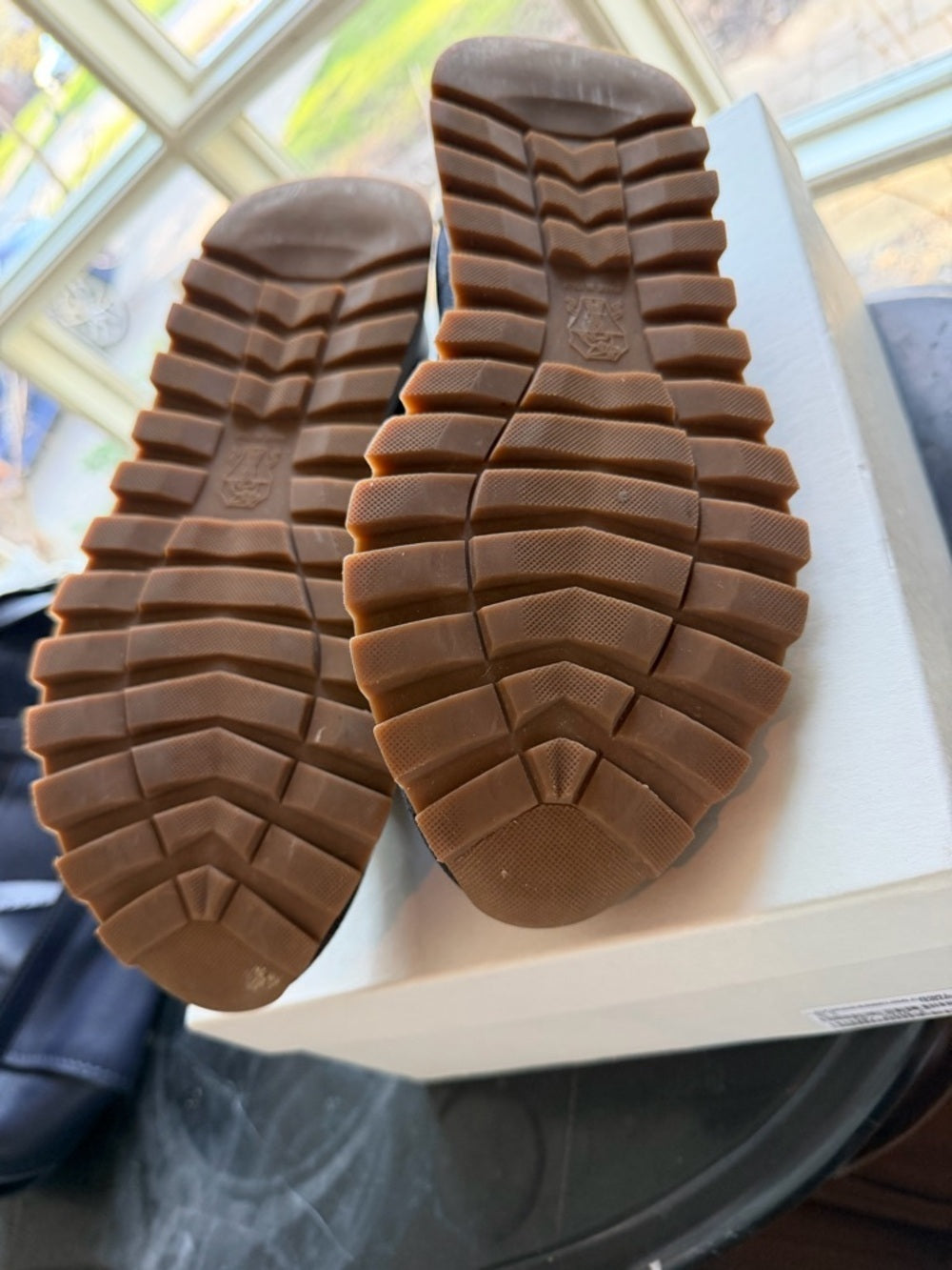 Brunello Cucinelli Black Knit Platform Sneakers with Brown Soles with Box - 9.5
