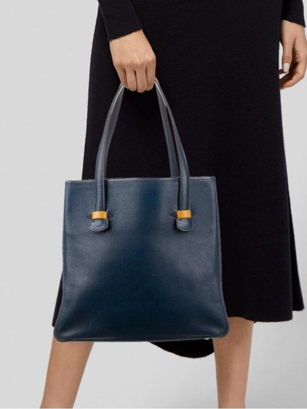 Hermes Galop Tote with Yellow Accents - Authenticated