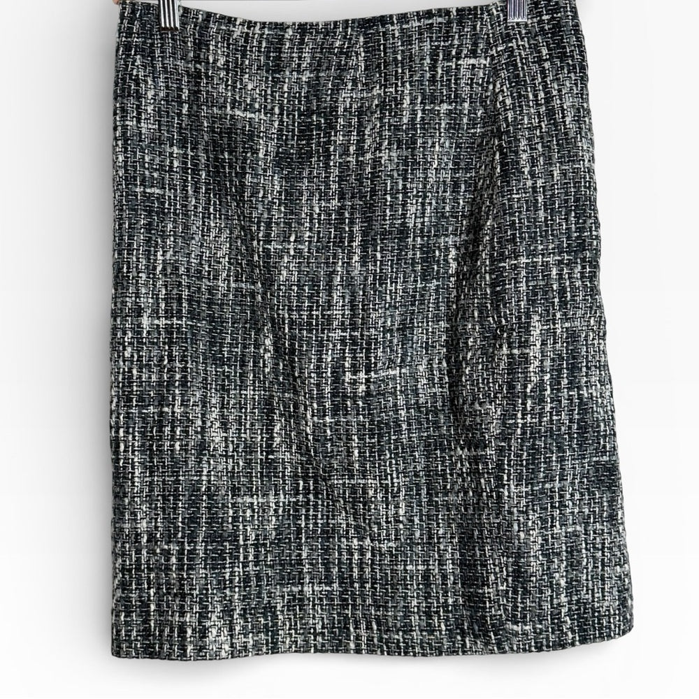 Brooks Brothers Black and White Pencil Skirt - Office Workwear - Size 10