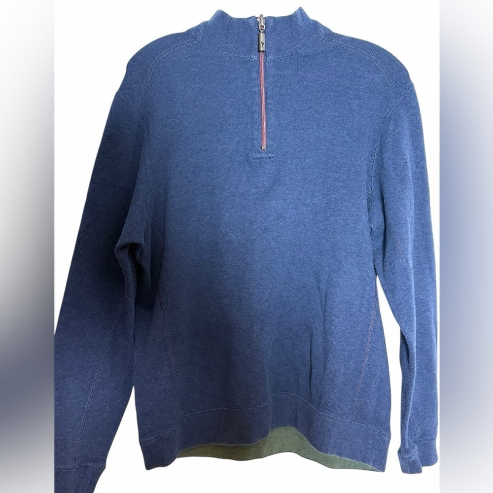 Tommy Bahama Navy Pullover Sweater - Causal - Size M