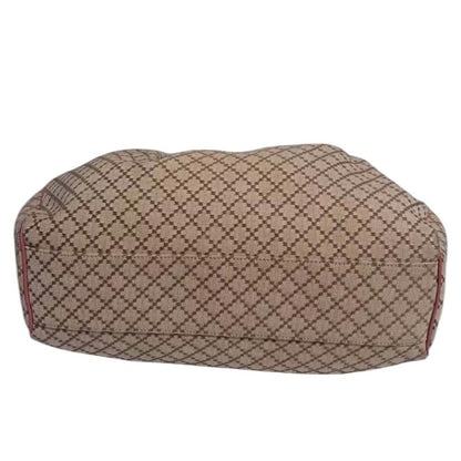 Gucci Beige and Pink Patterned Satchel