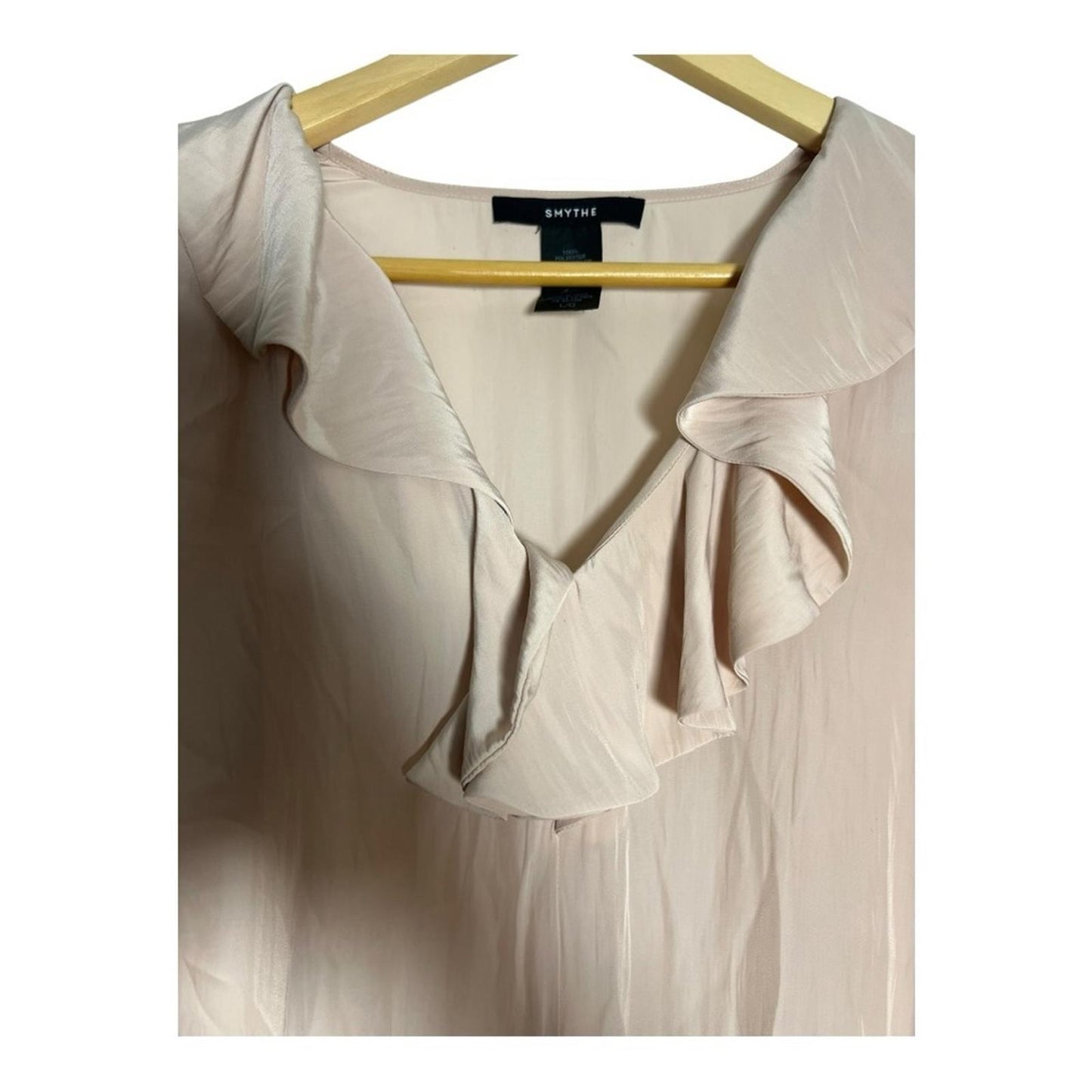 Smythe Light Pink Ruffle Blouse