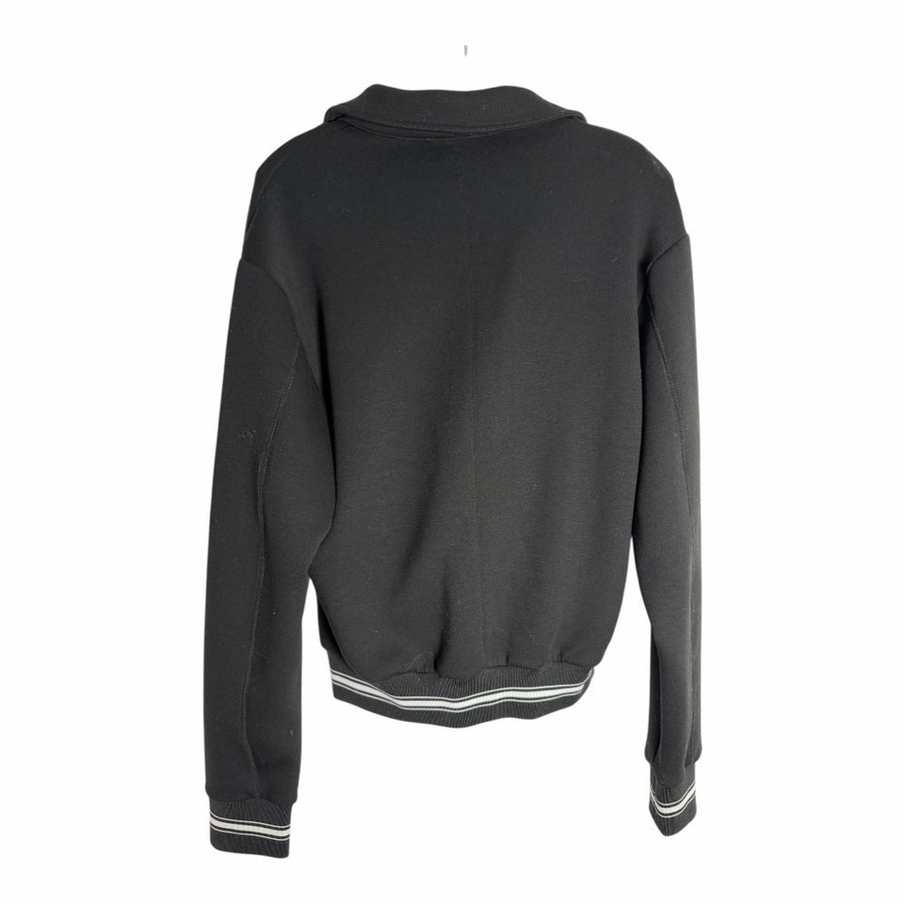 The Kooples Black Bomber Jacket - Casual- Sporty - Size M - Reg. $395
