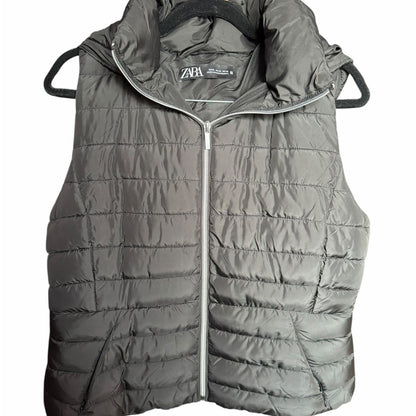 Zara Black Quilted Vest