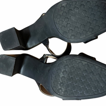Kelly & Katie Black Block Heel Mules - Worn Once